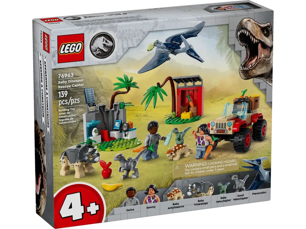 LEGO Jurassic World 76963 Baby Dinosaur Rescue Center Box 1024x768