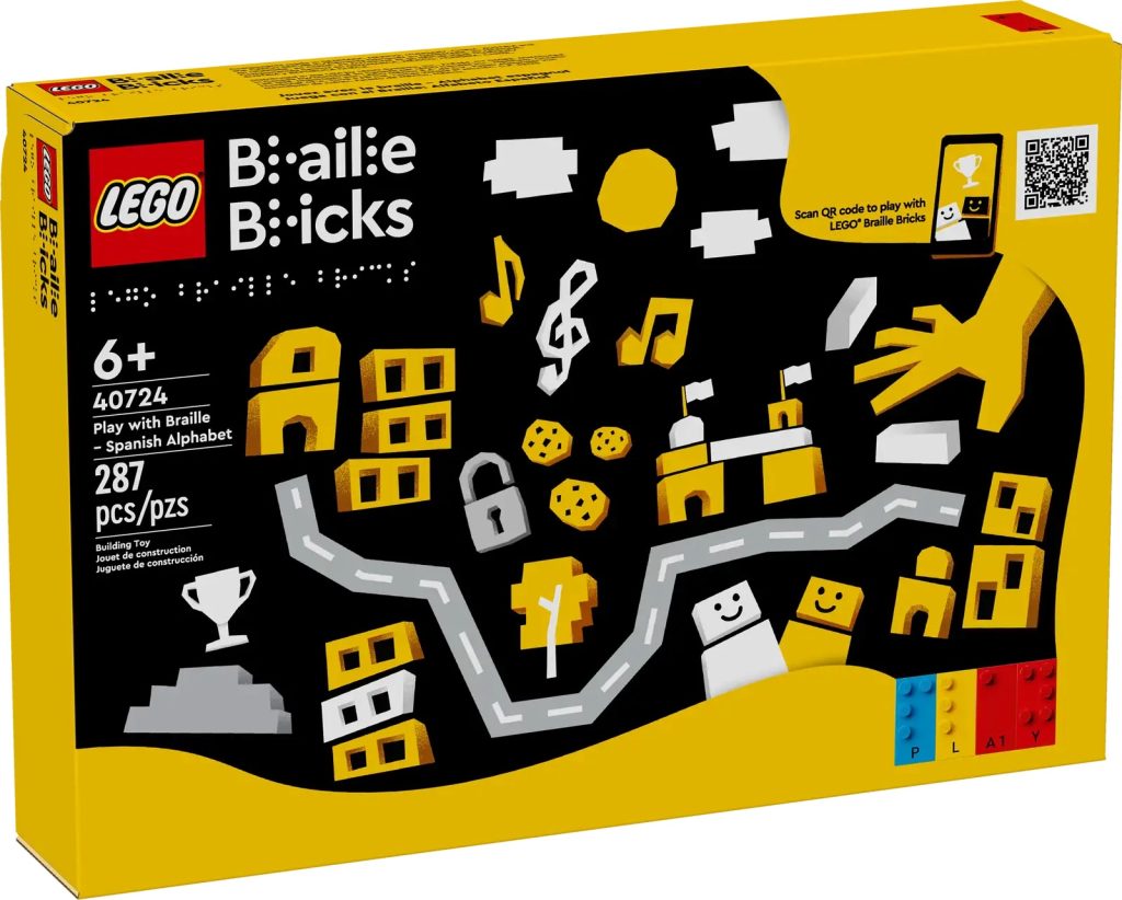 LEGO 40724 Play with Braille – Spanish Alphabet Box 1024x822