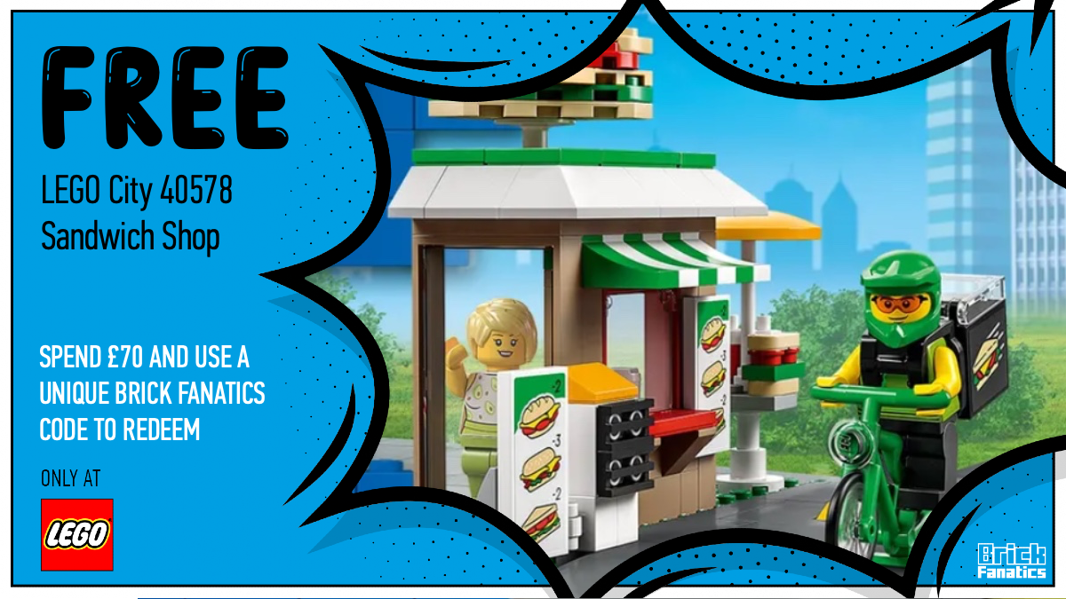 Don’t miss out on your exclusive LEGO City 40578 Sandwich Shop GWP