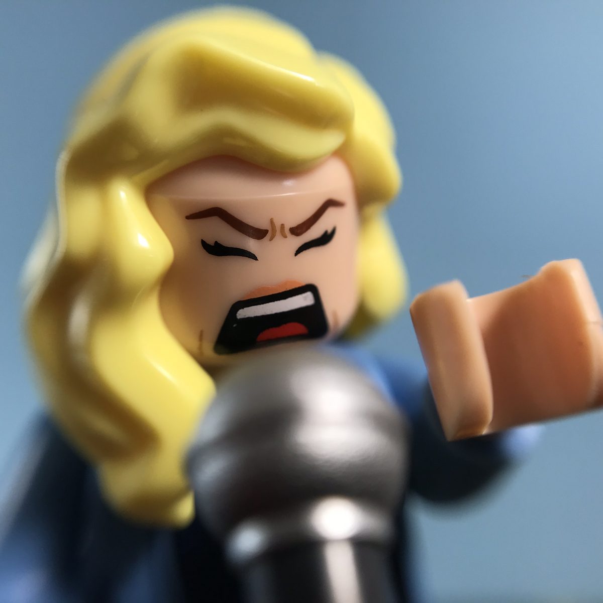 Brick Pic of the Day: Black Canary on the mic