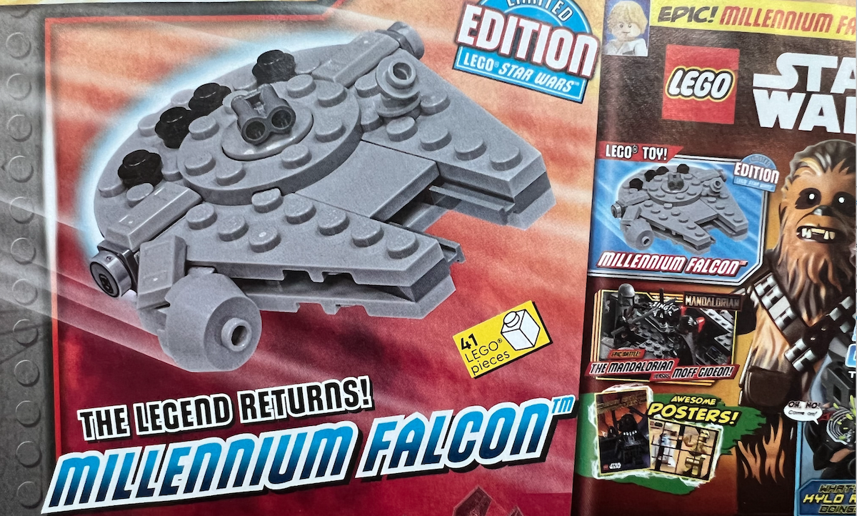 February issue of LEGO Star Wars magazine includes Millennium Falcon set
