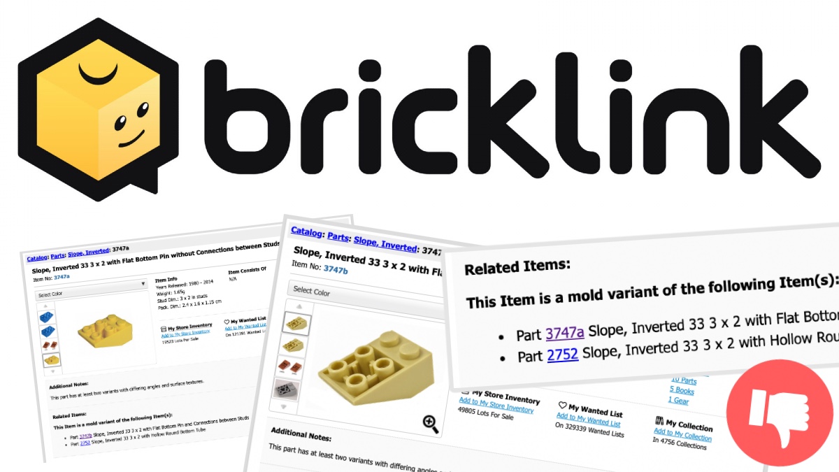 BrickLink is merging LEGO part listings, and fans aren’t happy