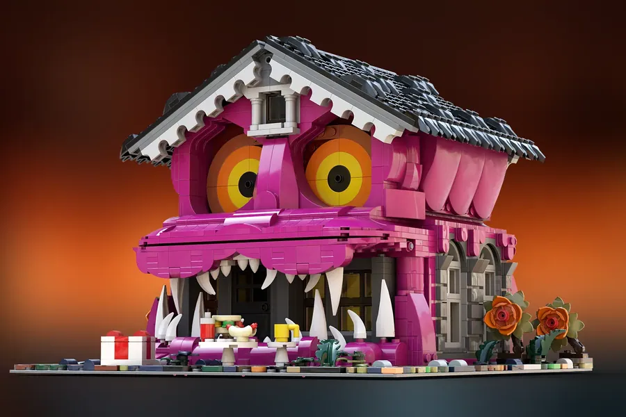LEGO Ideas Fortnite vs Halloween Challenge Chomp The Monster House