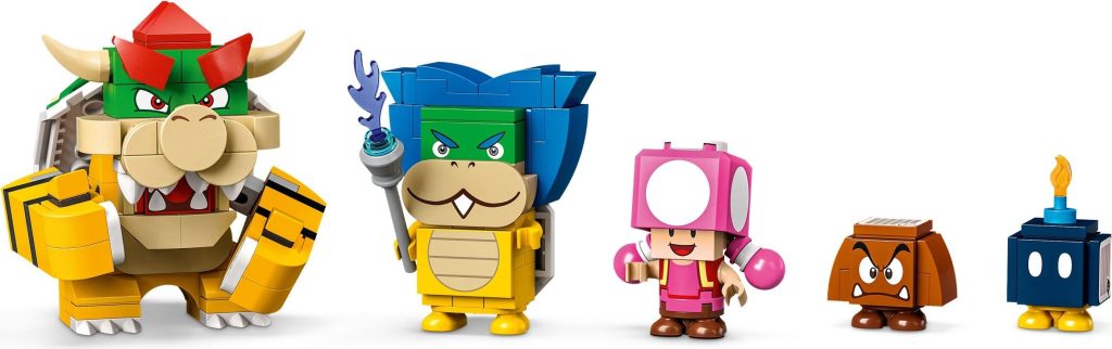 lego super mario 71408 Peachs Castle characters 1024x322