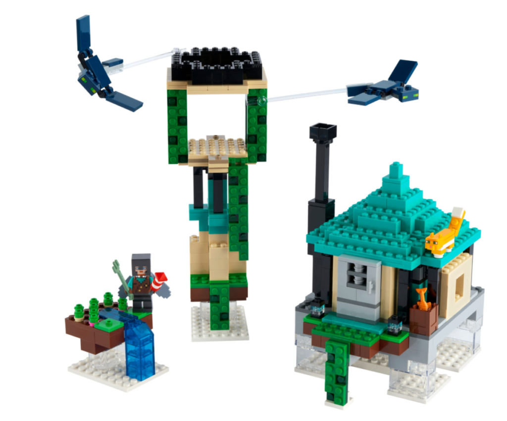 LEGO Minecraft 21173 The Sky Tower contents 1024x852