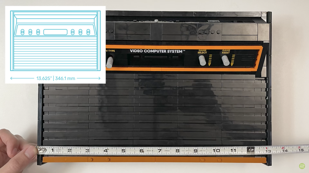 LEGO ICONS 10306 Atari 2600 measurements 1 1024x576