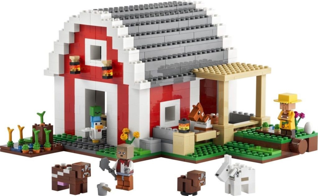 LEGO Minecraft 21187 The Red Barn contents 3 1024x631
