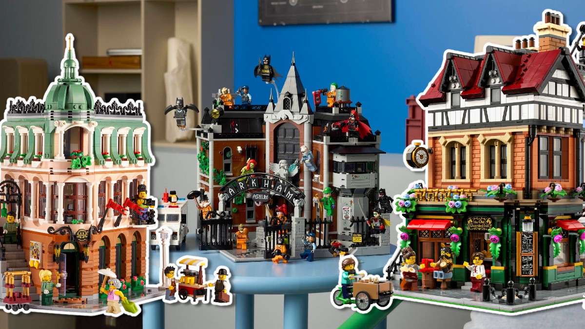 What will LEGO 76300 Arkham Asylum look like on a modular street?