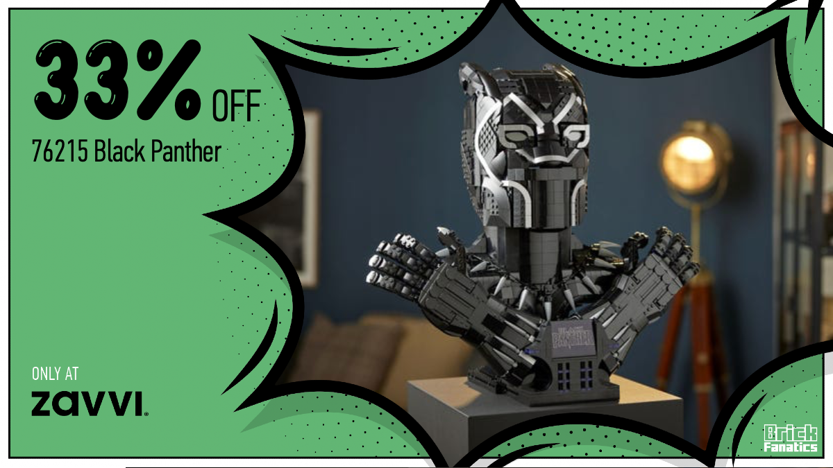 Save a huge £100 on LEGO Marvel 76215 Black Panther at Zavvi
