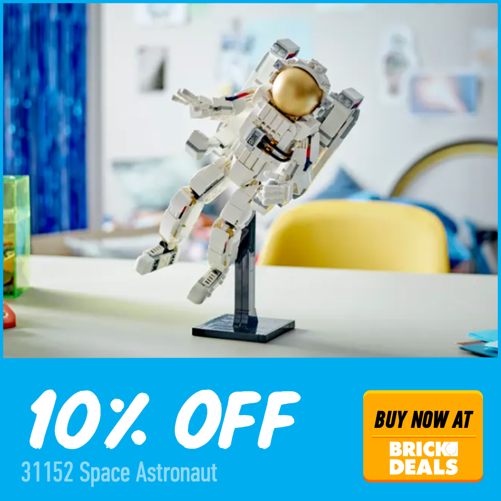 LEGO Creator 31152 Space Astronaut Brick Deals 10 off deal card
