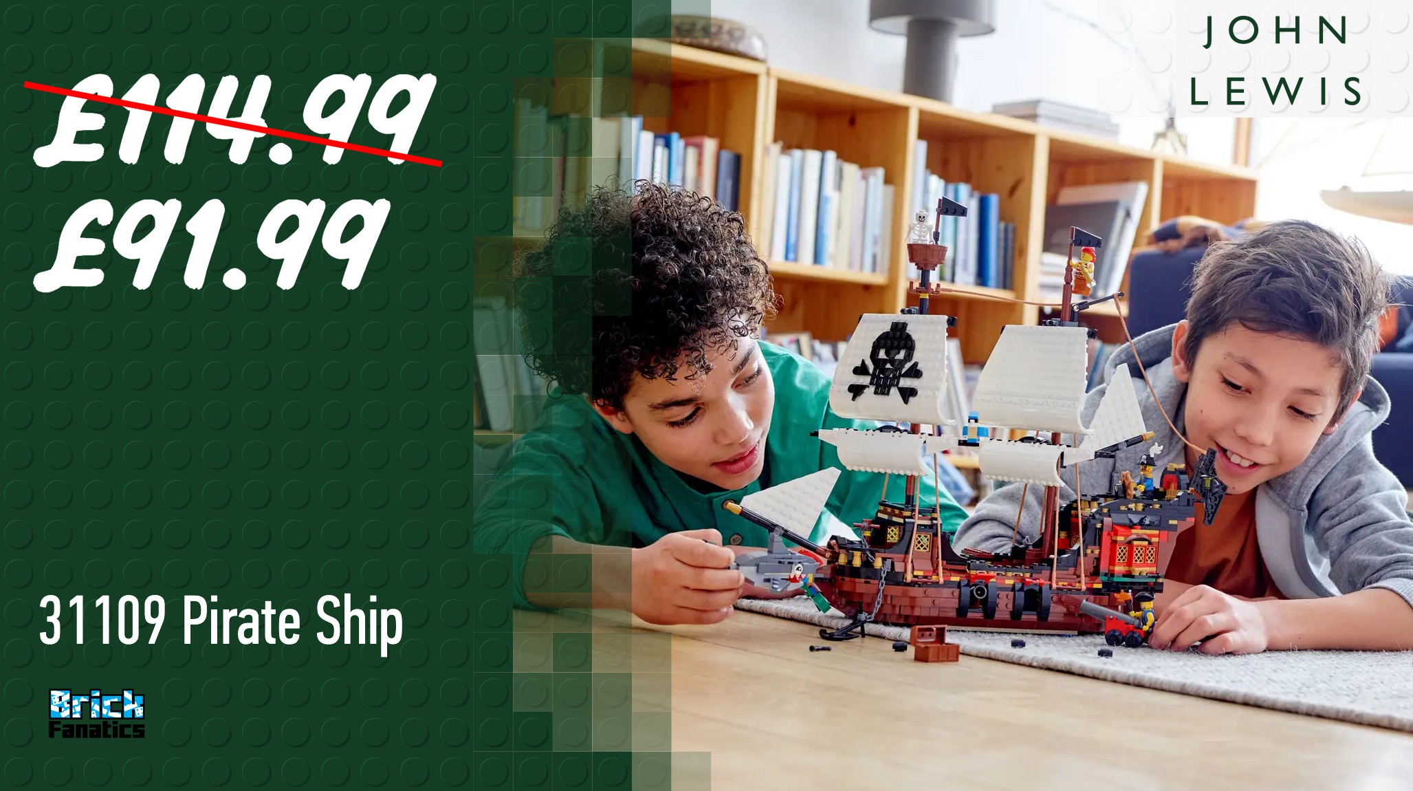 Take to the high seas with LEGO Creator 3-in-1 deals on fan-favourite Pirate Ship