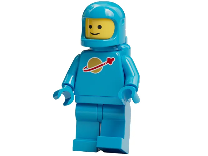 LEGO Classic Space minifigure dark azure
