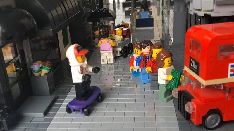 LEGO fan builds hometown while in lockdown