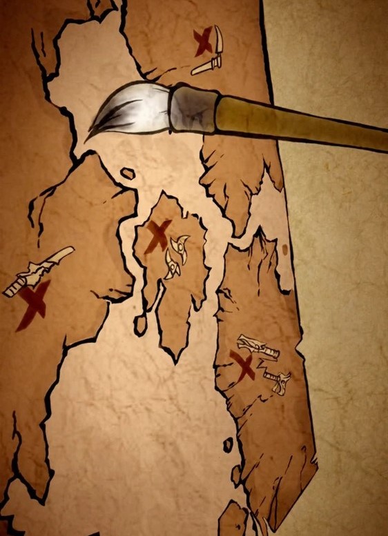 LEGO NINJAGO animated golden weapons map