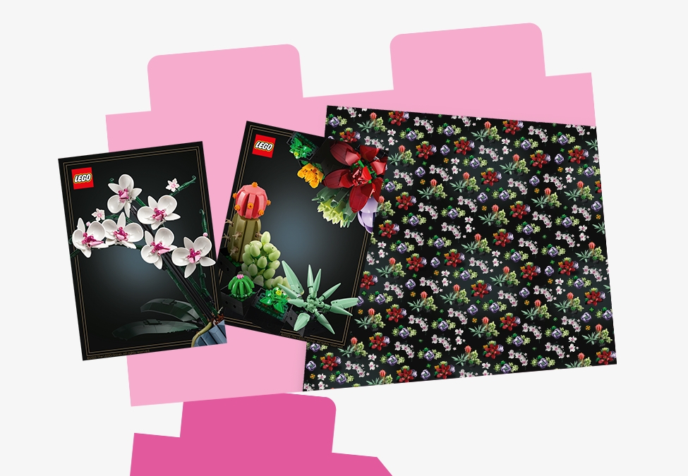 LEGO Insiders Rewards Valentines Day Botanical Collection gift wrap