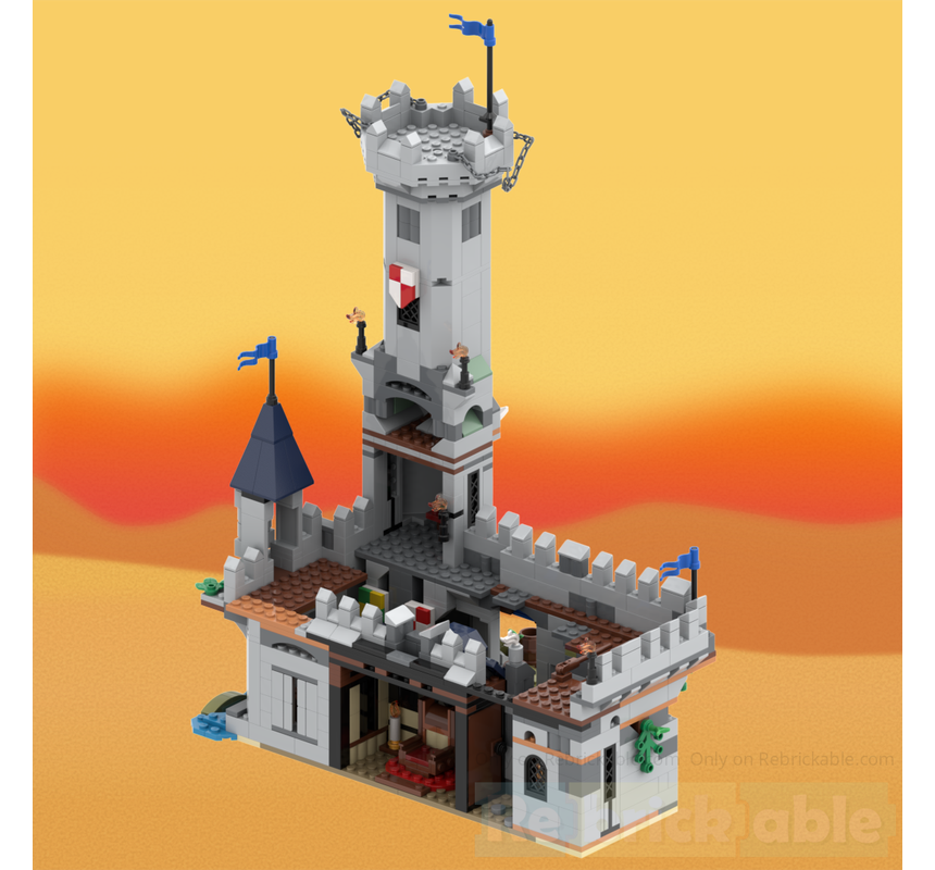 Rebrickable LEGO 31168 Wizard Tower alt build 3