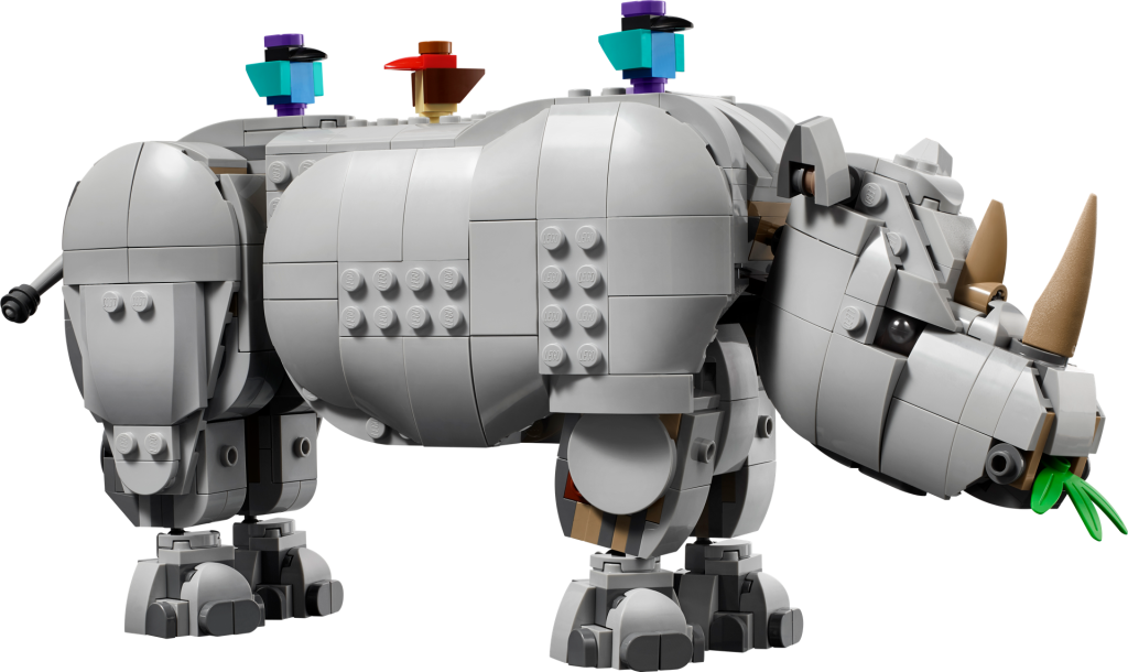 LEGO Creator 3 in 1 31171 Wild Animals Majestic Rhino with Birds 1 1024x610
