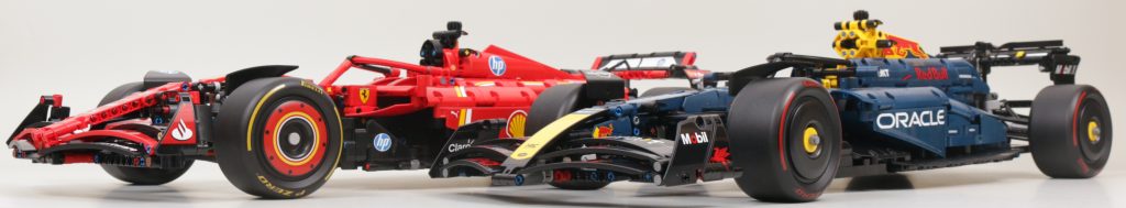 LEGO Technic 42207 Ferrari SF 24 F1 Car 42206 Oracle Red Bull Racing RB20 F1 Car comparison 19 1024x189