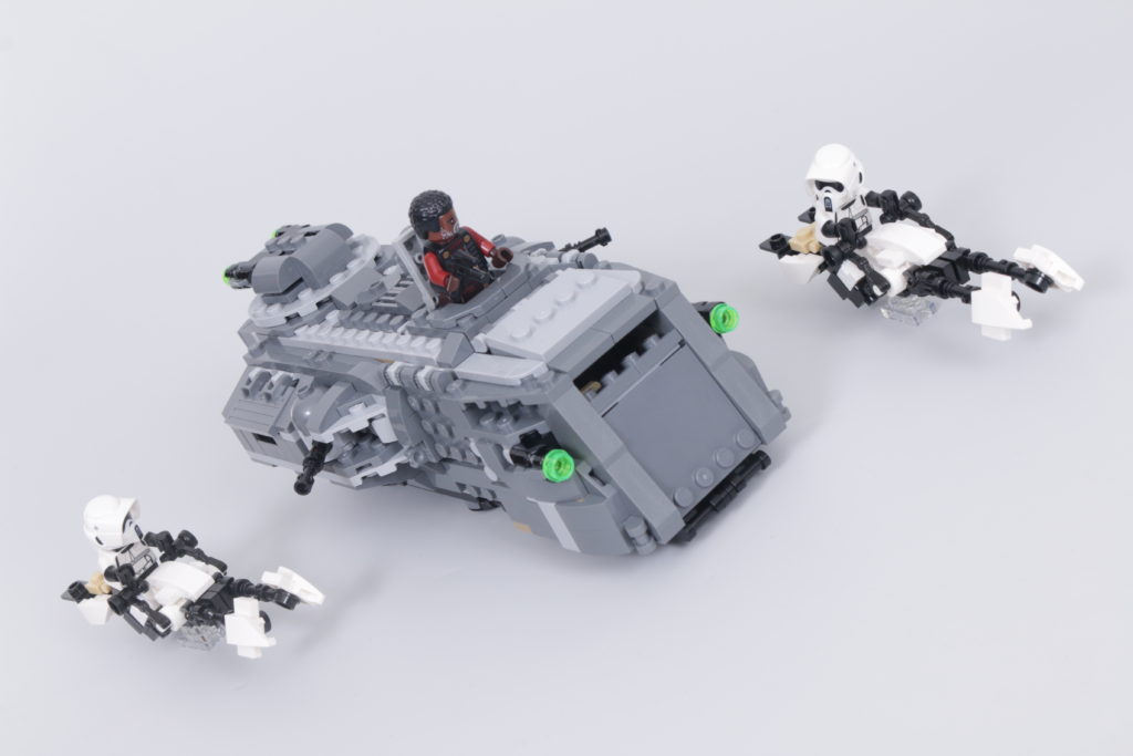 LEGO Star Wars The Mandalorian Speeder Bike Z 74 custom build competition 6