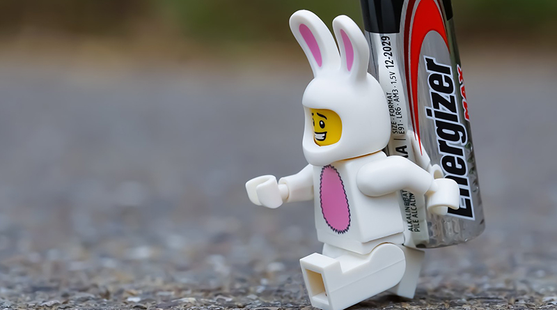 Brick Pic of the Day: Battery bunny