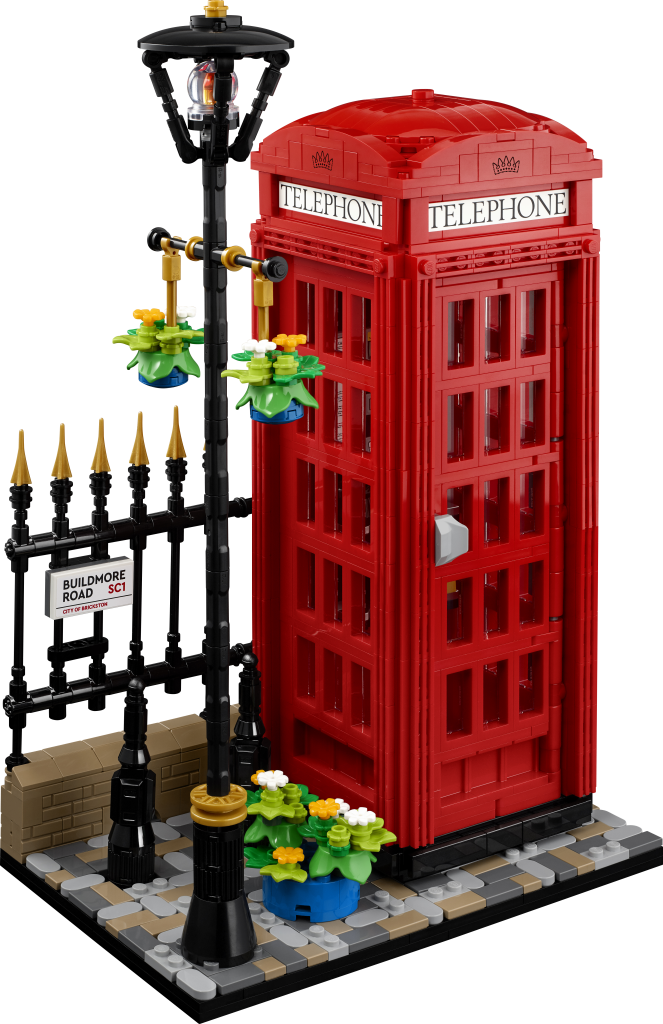 LEGO Ideas 21347 red london telephone box product shot 3 663x1024