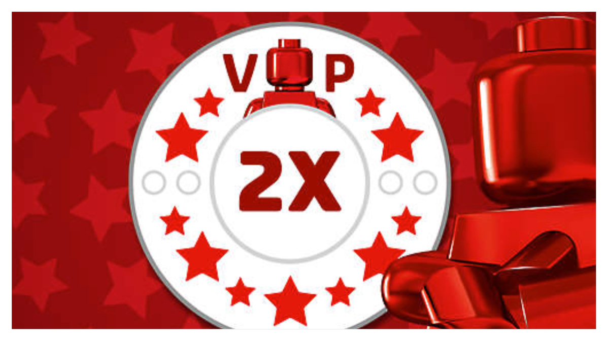Earn double VIP points at LEGO.com until the end of June