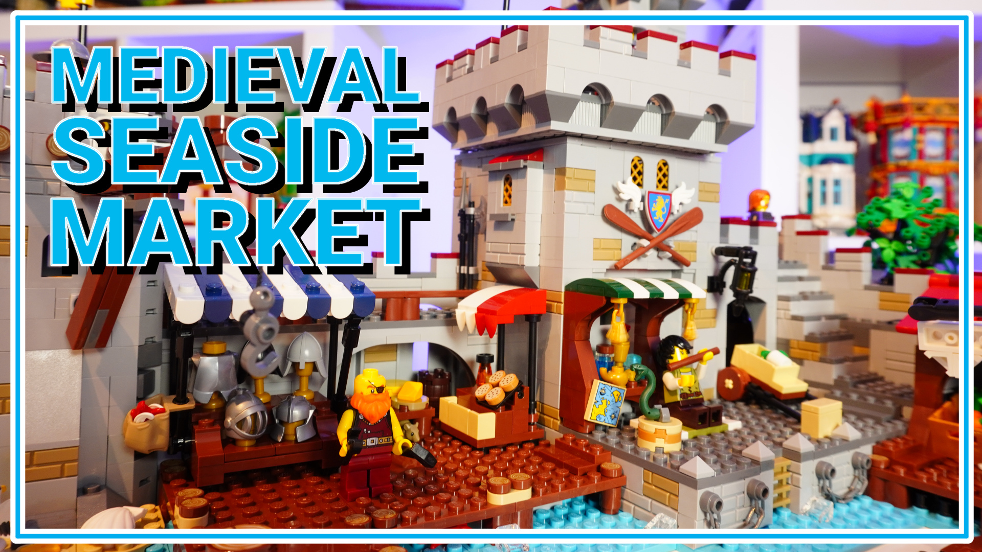 LEGO BrickLink Designer Program Medieval Seaside Market video review