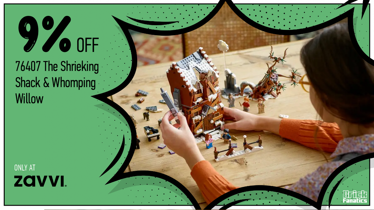 Save a magical £7 on LEGO Harry Potter 76407 The Shrieking Shack & Whomping Willow at Zavvi