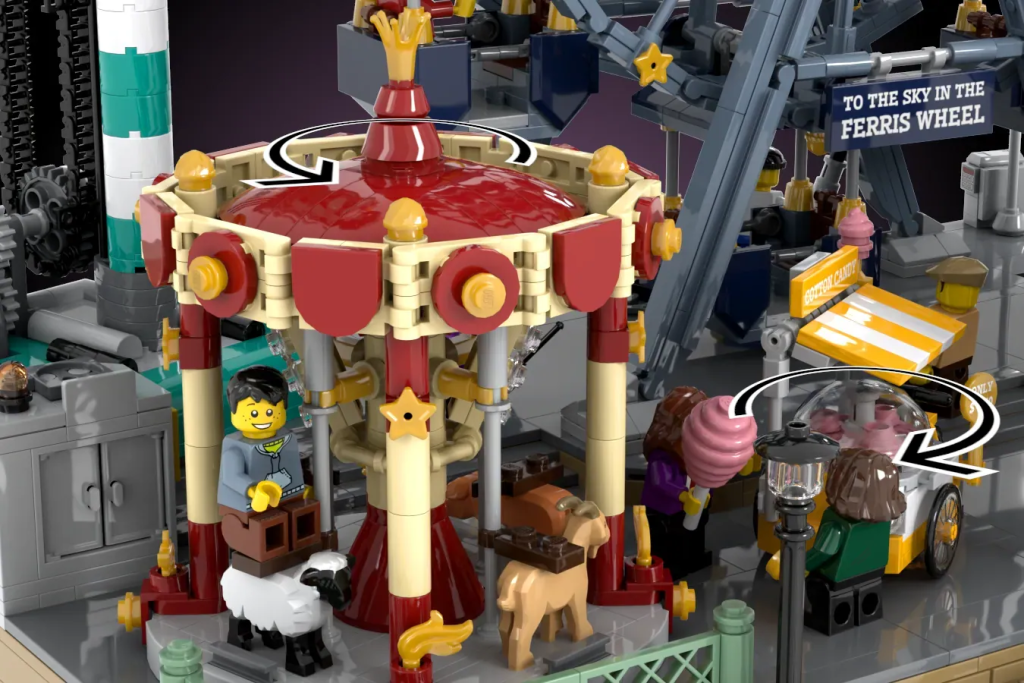 LEGO Ideas working modular fairground 4 1024x683