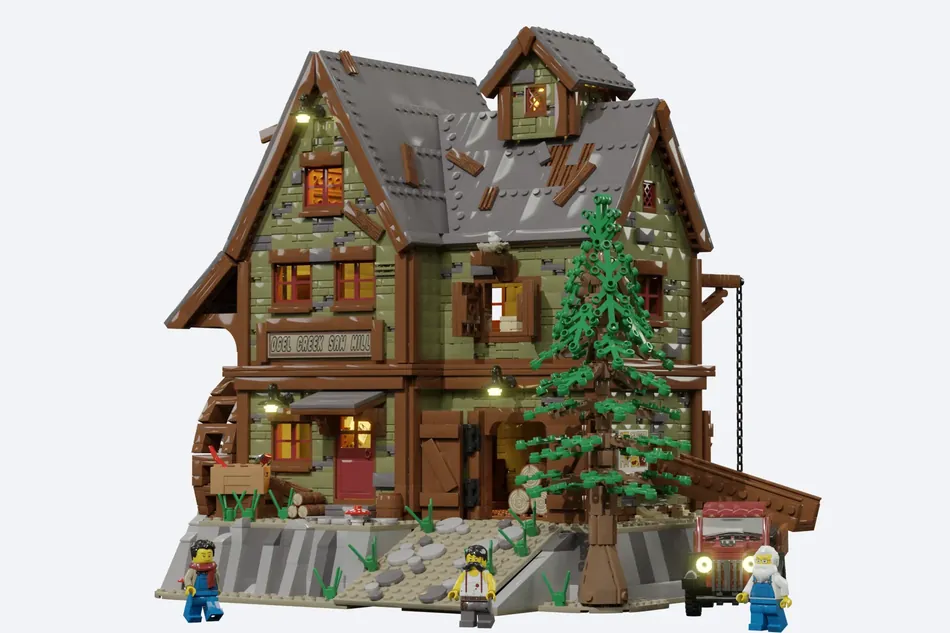 LEGO Ideas OGEL CREEK SAW MILL 2