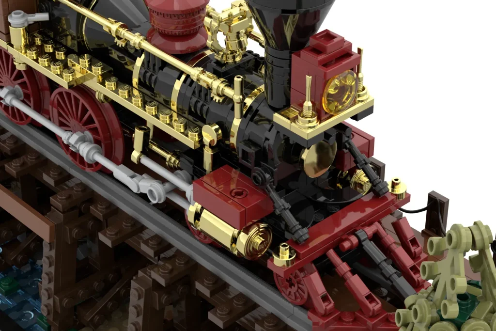 LEGO Ideas 1800s Railroading Bridges and Engines 8 1024x683