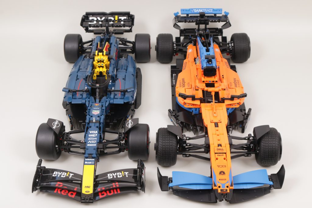 LEGO Technic 42206 Oracle Red Bull Racing RB20 F1 Car 42141 McLaren Formula 1 Race Car comparison 23 1024x683