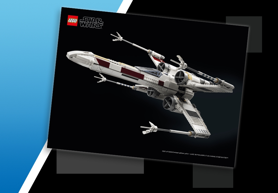 LEGO Star Wars VIP reward X wing print May the 4th 2023