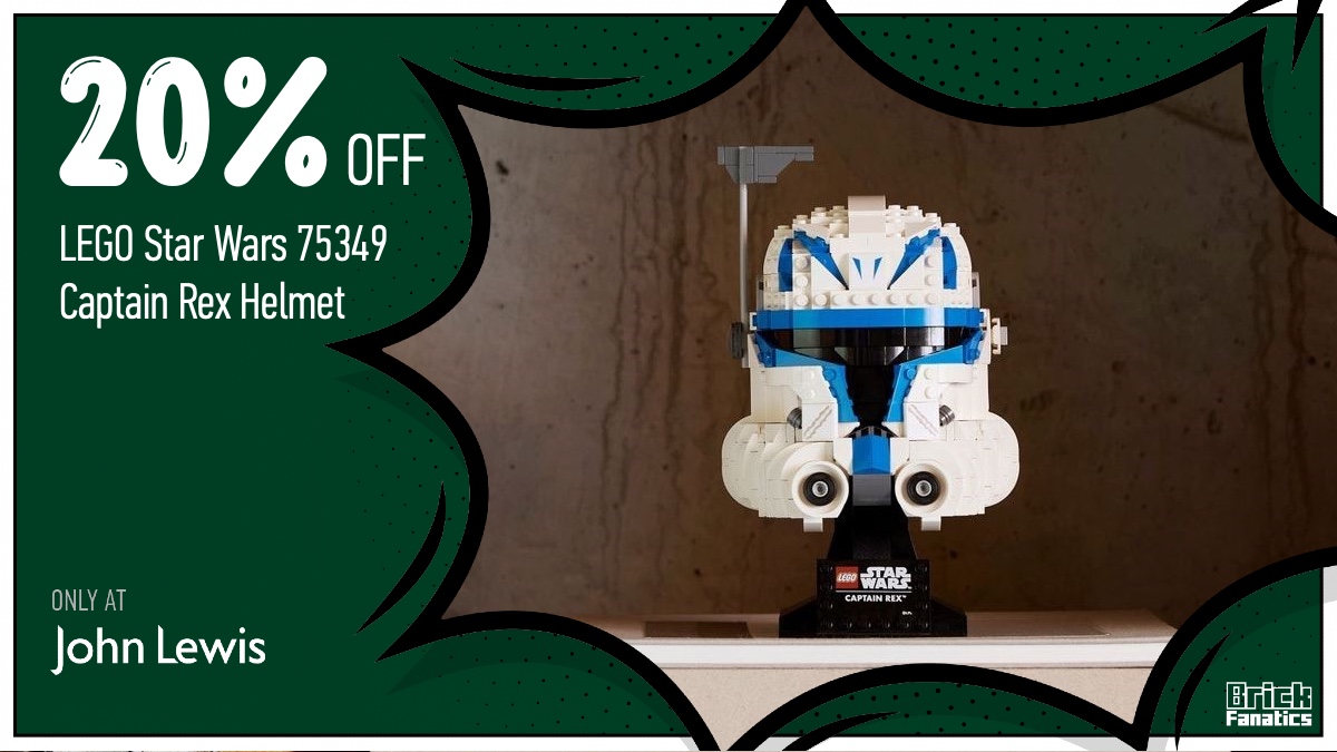 Don't miss out on LEGO Star Wars 75349 Captain Rex Helmet in John Lewis sale