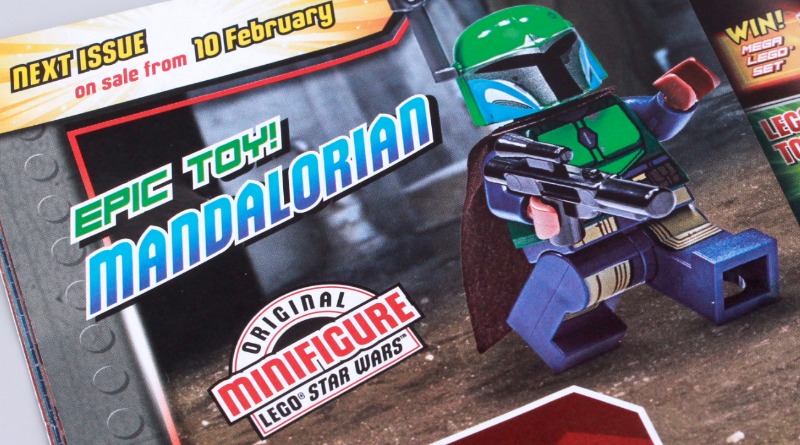 Does the next LEGO Star Wars magazine include an original Mandalorian character?