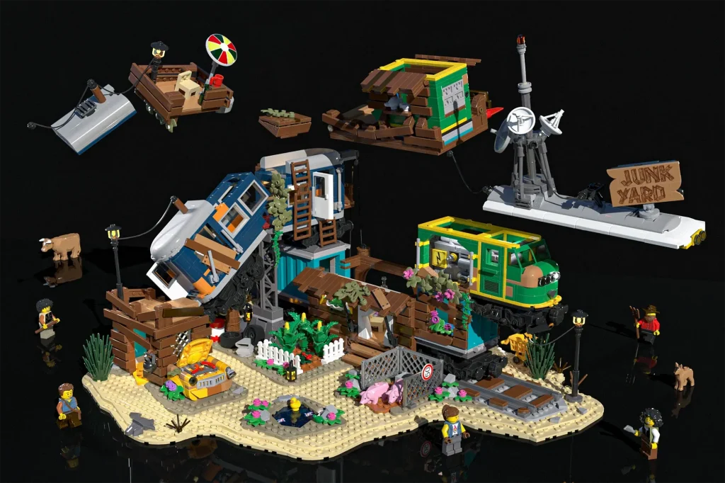 LEGO Ideas train junkyard 3 1024x682