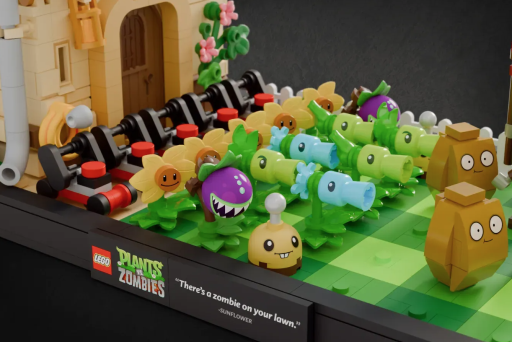 LEGO Ideas Plants vs. Zombies – Diorama 1 1024x684