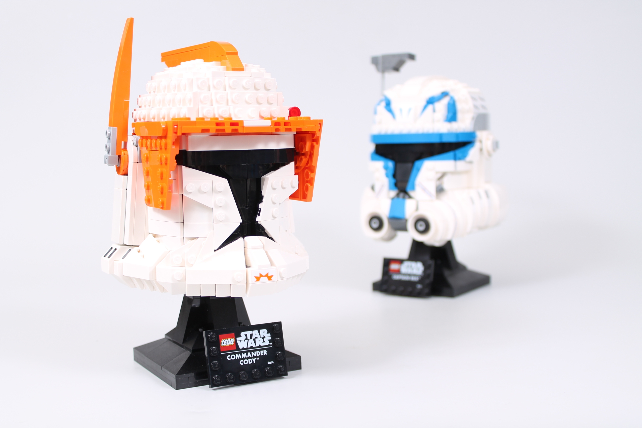 LEGO Star Wars 75349 Captain Rex Helmet 75350 Clone Commander Cody Helmet review comparison 5 scaled