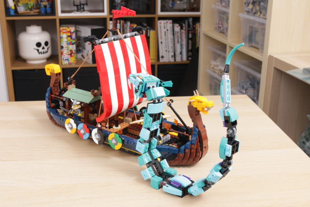 LEGO Creator 3 in 1 31132 Viking Ship and the Midgard Serpent review 40 1024x683