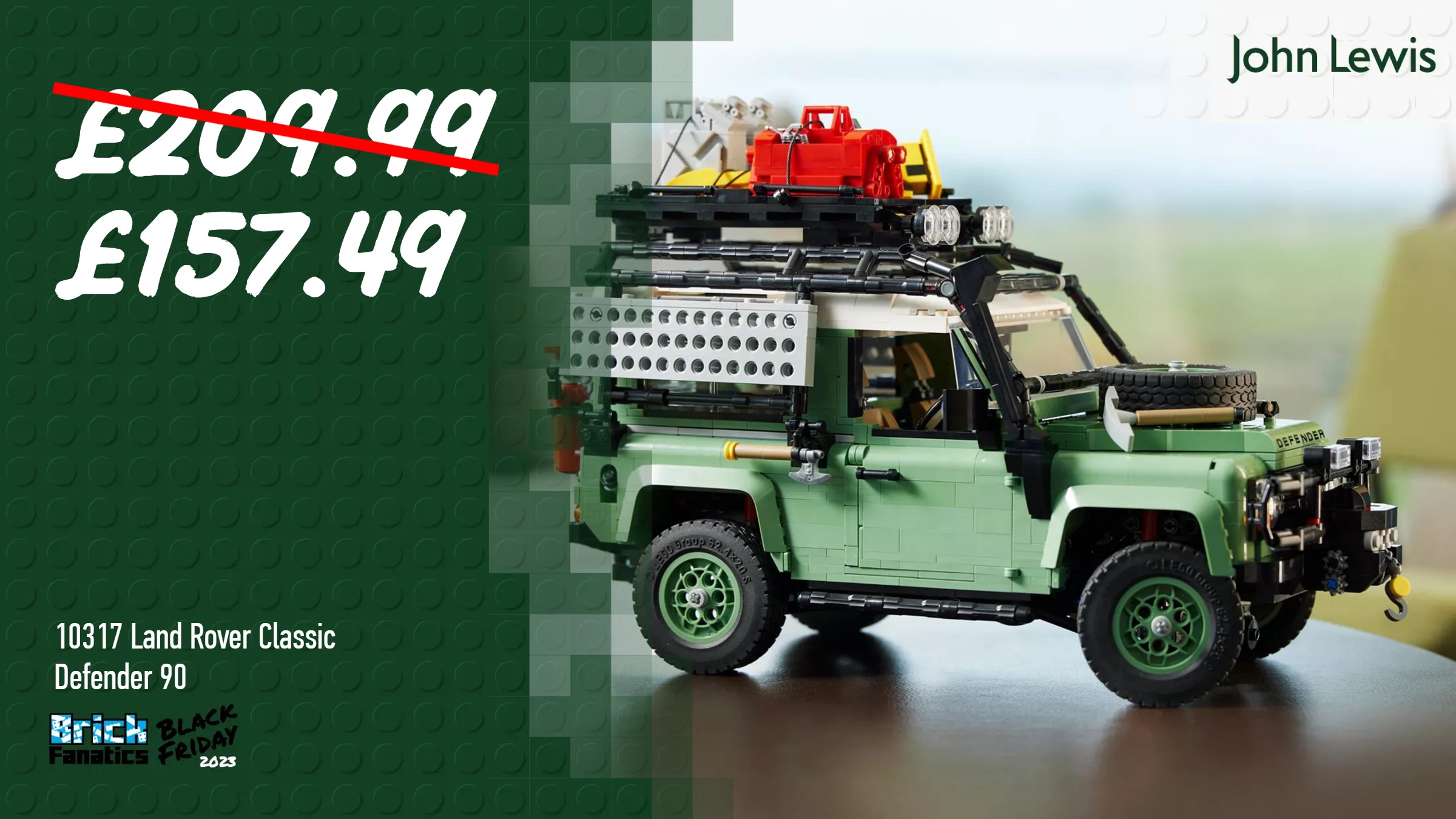 Best price yet on LEGO 10317 Land Rover Classic Defender 90