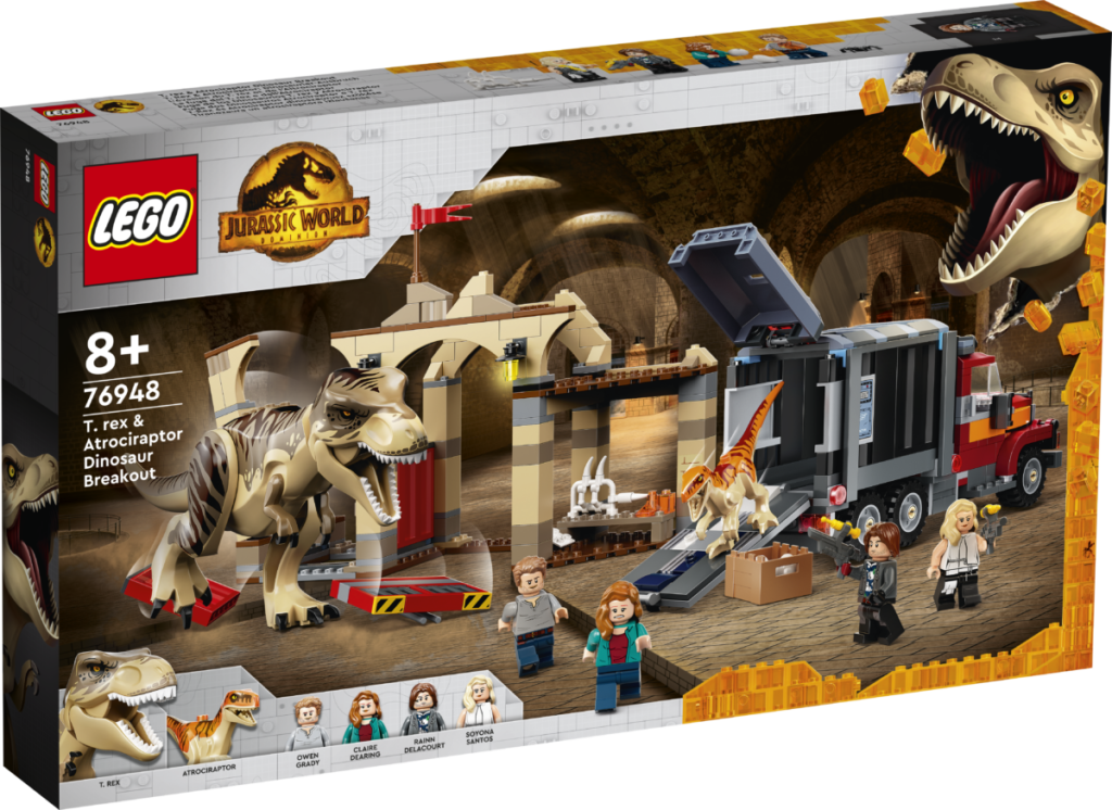 LEGO Jurassic World T. rex Atrociraptor Dinosaur Breakout 01 1024x746