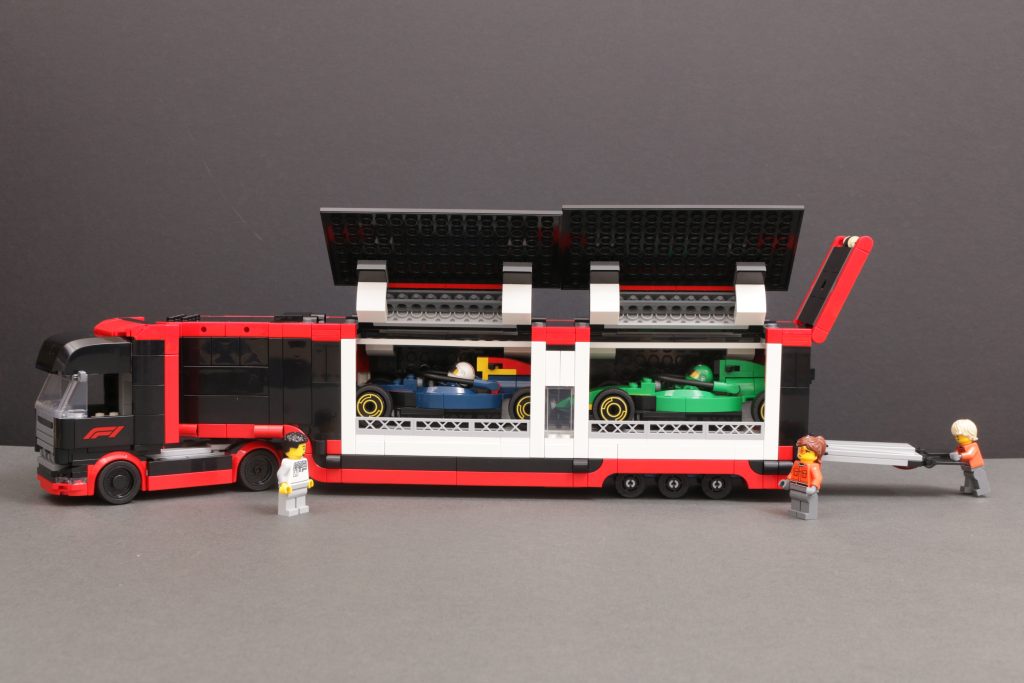 LEGO City 60445 F1 Truck with RB20 AMR24 F1 Cars review 6 1024x683