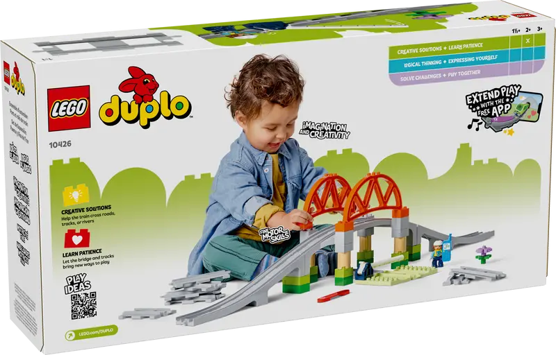 LEGO DUPLO 10426 Train Bridge and Tracks Expansion Set Box 2