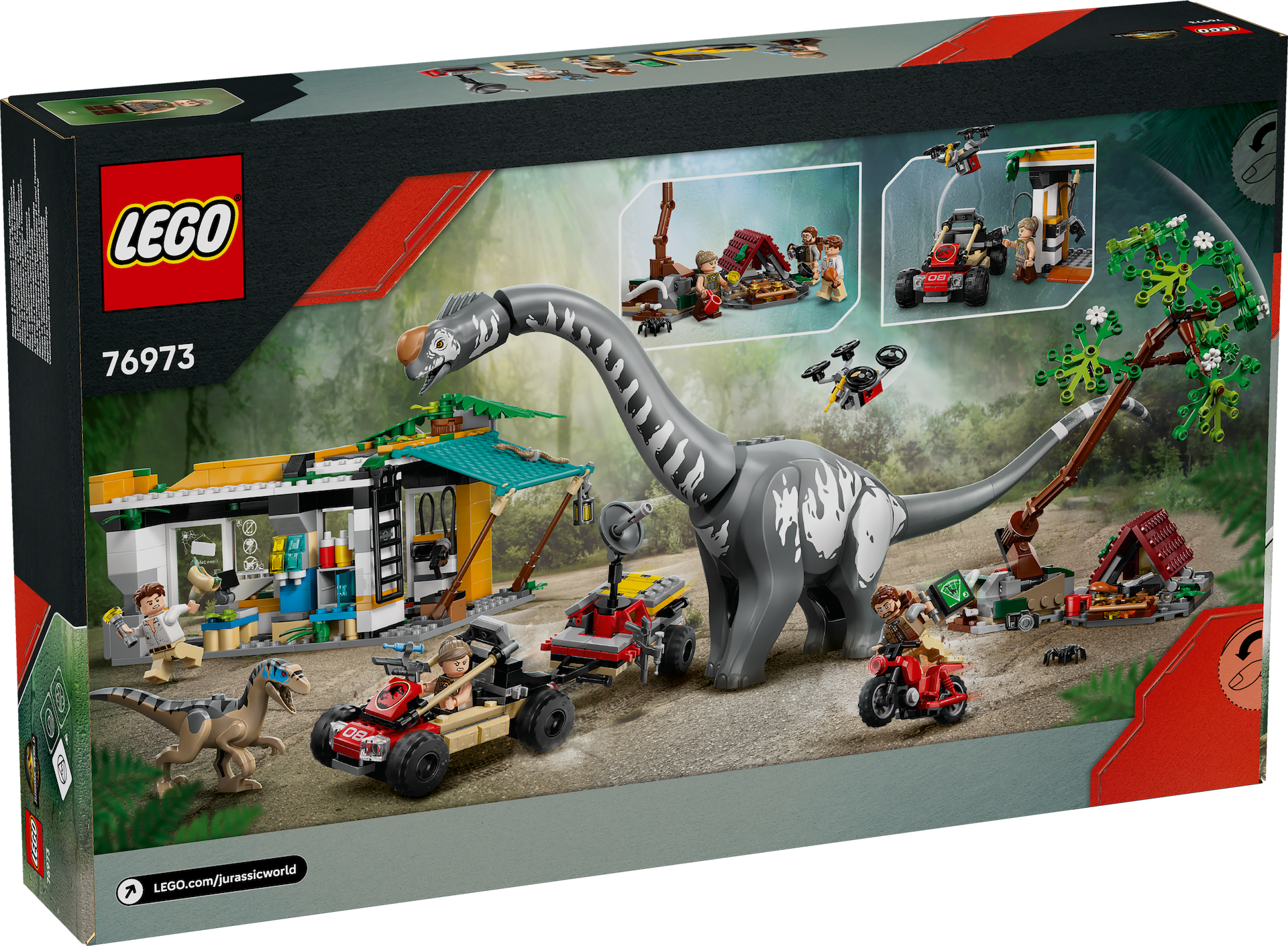 LEGO Jurassic World 76973 Raptor Titanosaurus Tracking Mission 2