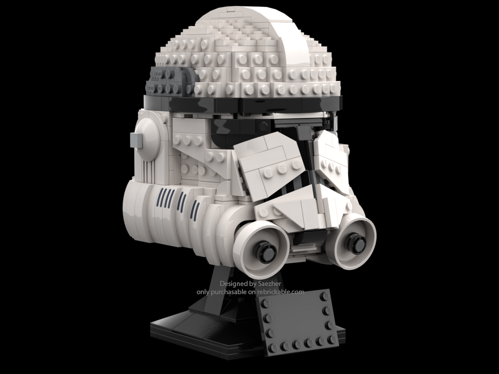 saezher rebrickable phase ii clone trooper helmet