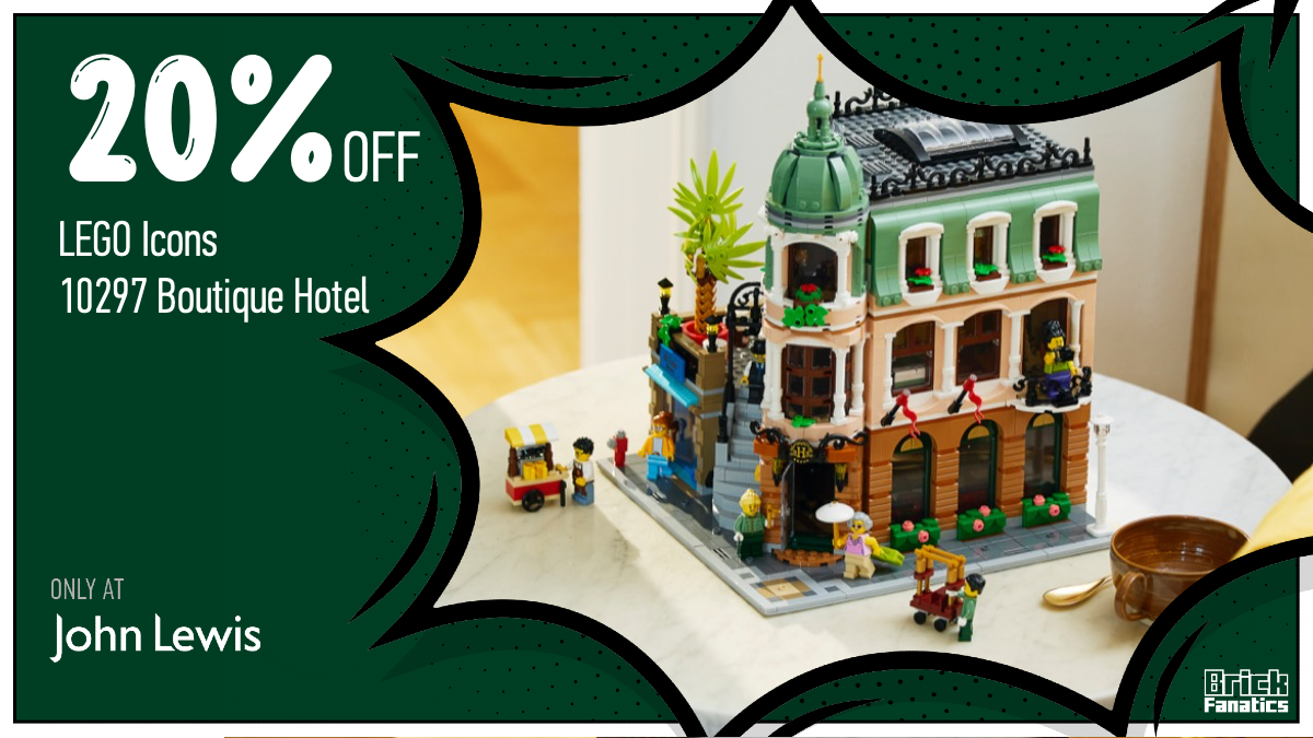 Save £50 on LEGO Icons 10297 Boutique Hotel with John Lewis