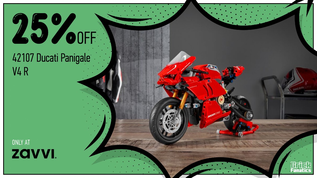 Huge 25% discount on LEGO Technic 42107 Ducati Panigale V4 R