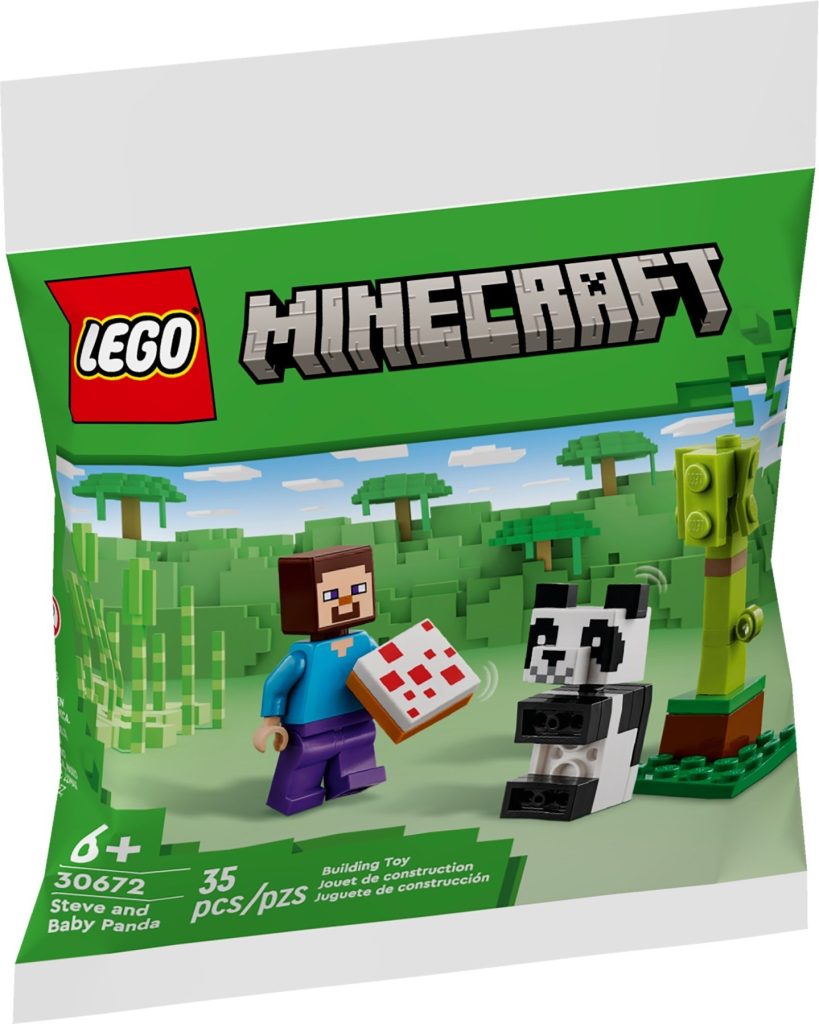 LEGO Minecraft 30672 Steve and Baby Panda 819x1024