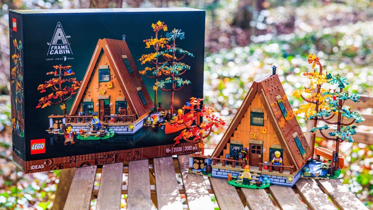Early review of LEGO Ideas 21338 A-Frame Cabin reveals a beautiful tribute to nature