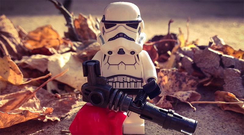 Brick Pic of the Day: Leaf blowing duties